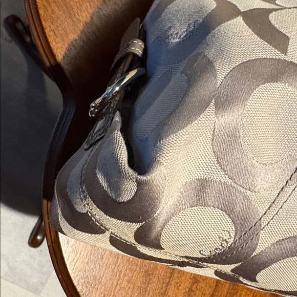 Coach Ashley satchel shoulder bag
Monogram canvas light gray / dark gray EUC - Picture 12 of 17